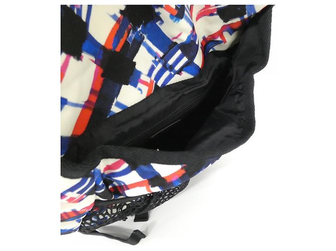 Zaino Chanel Airline 93326 Bianco Rosso Blu - vista 10