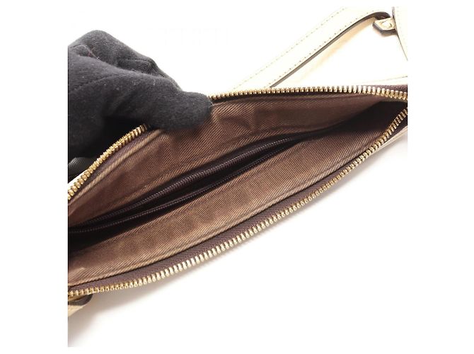 Borsa a spalla Anagram Repeat di Loewe Bianco D'oro - vista 5