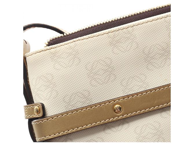 Borsa a spalla Anagram Repeat di Loewe Bianco D'oro - vista 6