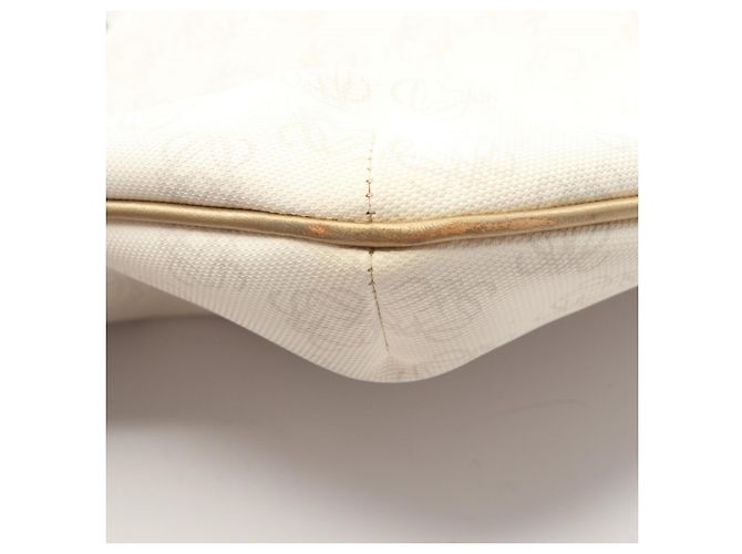 Borsa a spalla Anagram Repeat di Loewe Bianco D'oro - vista 8