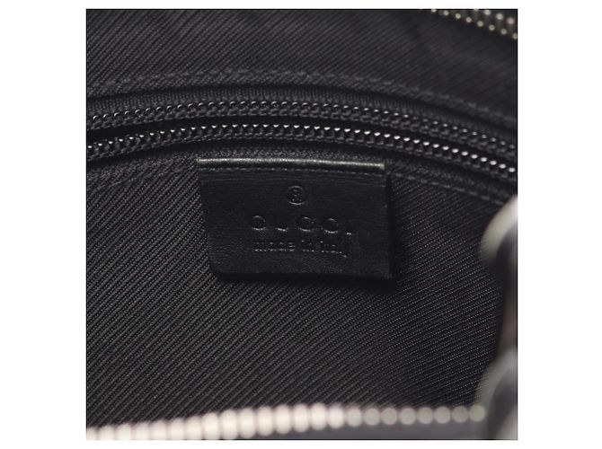 Borsa a Spalla in Tela e Pelle Gucci 92560 Nero - vista 4