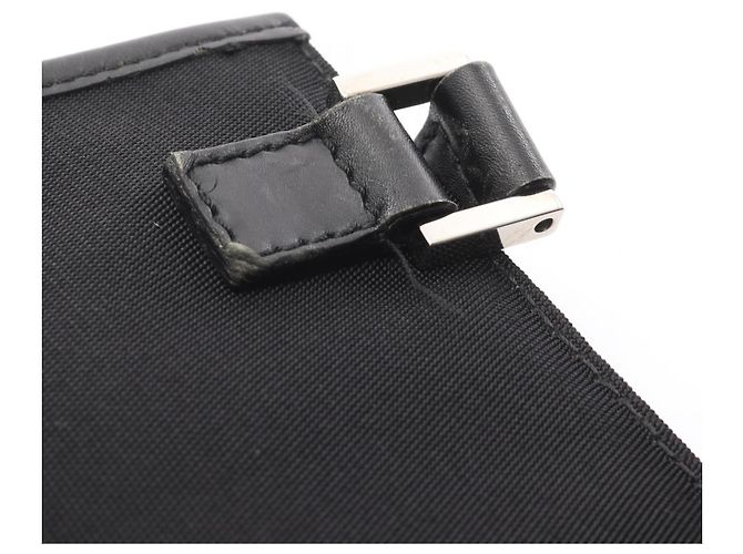 Borsa a Spalla in Tela e Pelle Gucci 92560 Nero - vista 5
