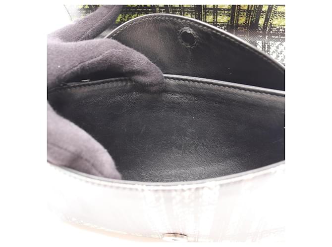 Prada Lederhandtasche Schwarz Mehrfarben Grün - Ansicht 10
