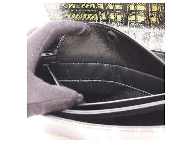 Prada Lederhandtasche Schwarz Mehrfarben Grün - Ansicht 8