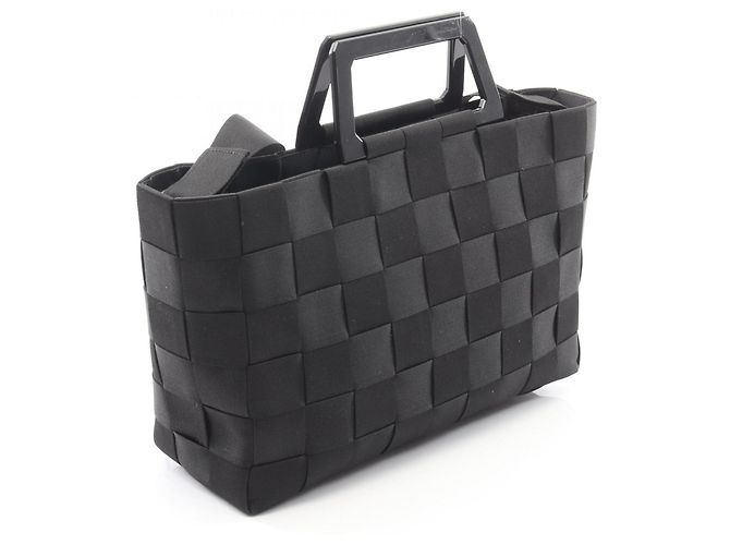 Borsa a mano in tela di nylon nera Salvatore Ferragamo - vista 2