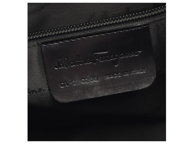 Borsa a mano in tela di nylon nera Salvatore Ferragamo - vista 4