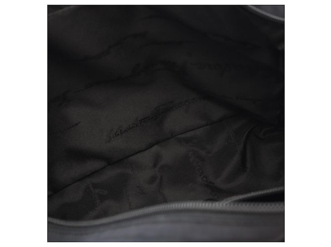 Borsa a mano in tela di nylon nera Salvatore Ferragamo - vista 5
