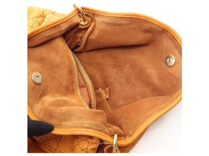 Borsa a Spalla Cannage Christian Dior Arancione - vista 5