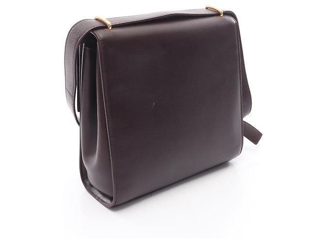 Bottega Veneta La Borsa a Spalla Clip Bordò - vista 2