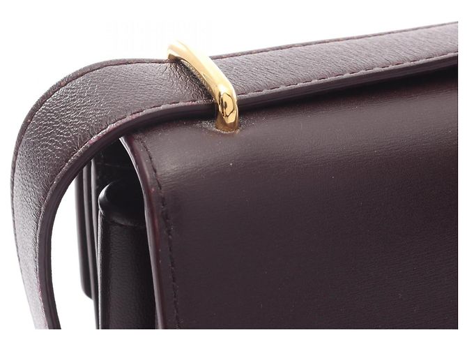 Bottega Veneta La Borsa a Spalla Clip Bordò - vista 6