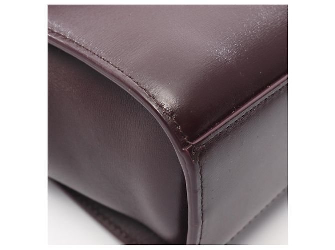 Bottega Veneta La Borsa a Spalla Clip Bordò - vista 7