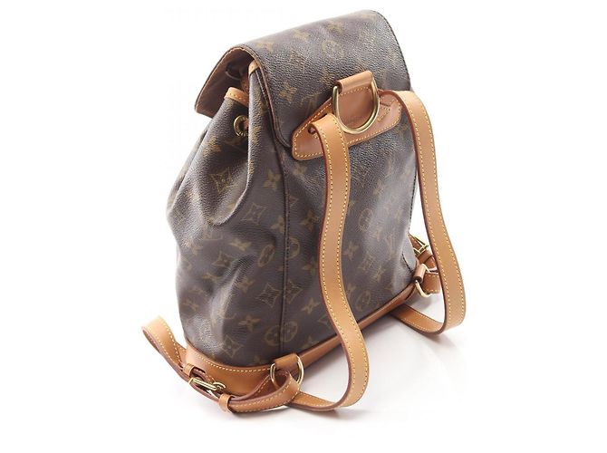 Zaino/borsa Montsouris MM Louis Vuitton Marrone Monogramma - vista 2