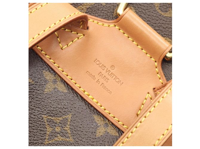 Zaino/borsa Montsouris MM Louis Vuitton Marrone Monogramma - vista 4