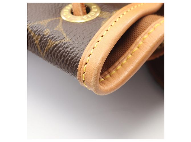 Zaino/borsa Montsouris MM Louis Vuitton Marrone Monogramma - vista 6