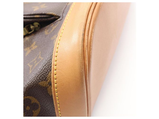 Zaino/borsa Montsouris MM Louis Vuitton Marrone Monogramma - vista 8
