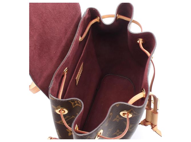 Zaino/borsa Louis Vuitton Montsouris NM PM Marrone Monogramma - vista 3