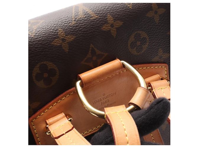 Zaino/borsa Louis Vuitton Montsouris NM PM Marrone Monogramma - vista 6