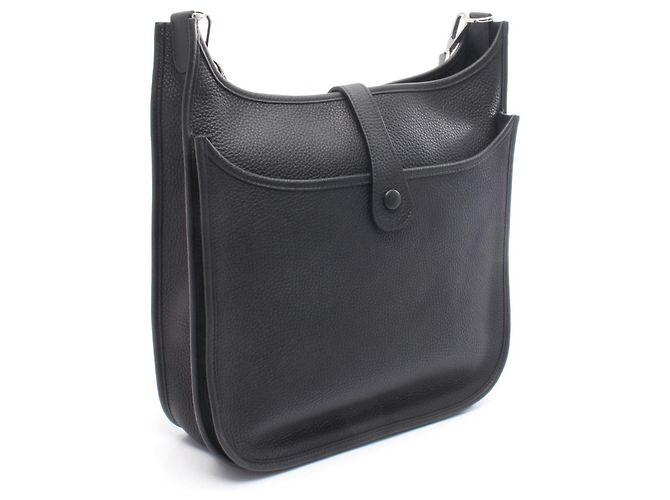 Borsa a Spalla Hermès Evelyn 3 Trois GM in Nero - vista 2
