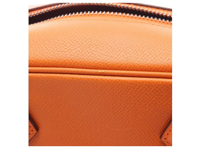 Borsa Hermès Plume 28 in pelle Epsom arancione - vista 8