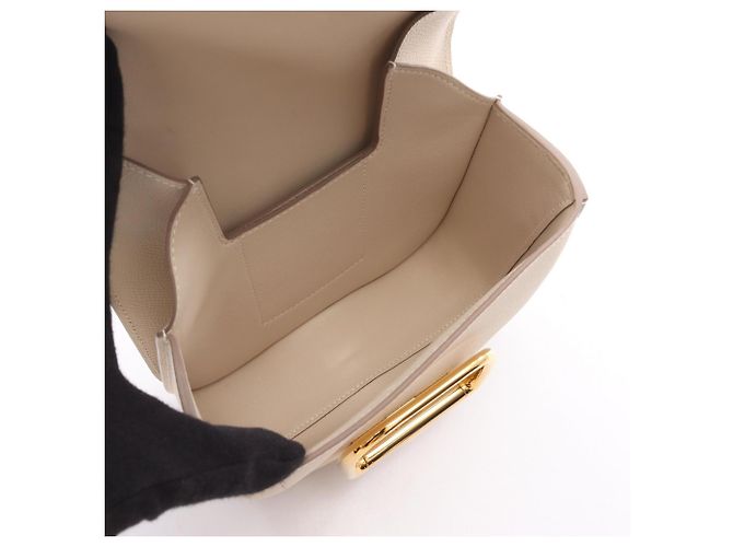Mini borsa a spalla Della Cavalleria in avorio di Hermès Crudo - vista 3