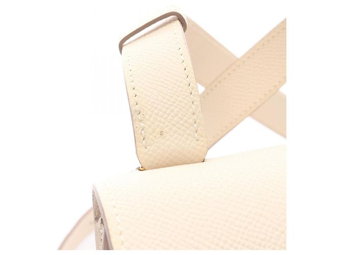 Mini borsa a spalla Della Cavalleria in avorio di Hermès Crudo - vista 8