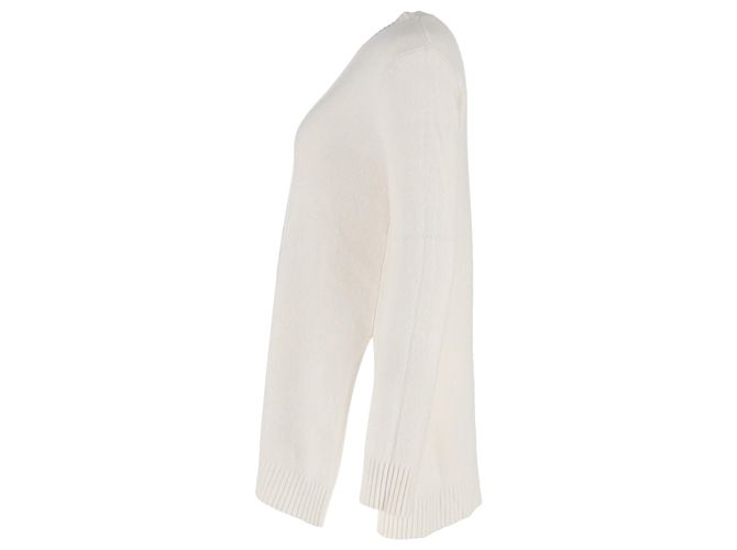 Suéter oversized Selina em lã branca da Max Mara Branco - vista 2
