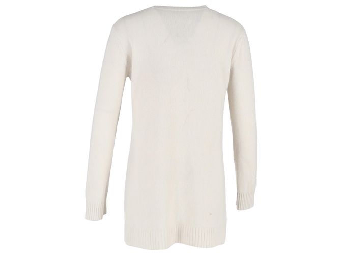 Suéter oversized Selina em lã branca da Max Mara Branco - vista 3