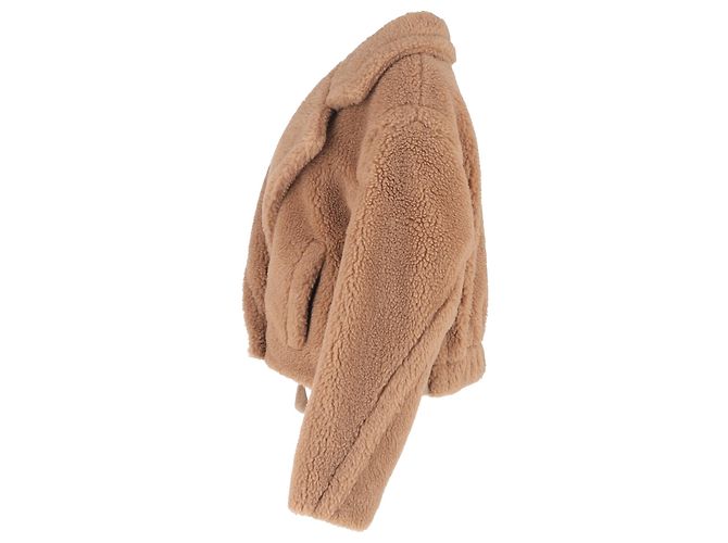 Chaqueta de piel Gardone Max Mara en pelo de camello marrón Castaño Roja - vista 2