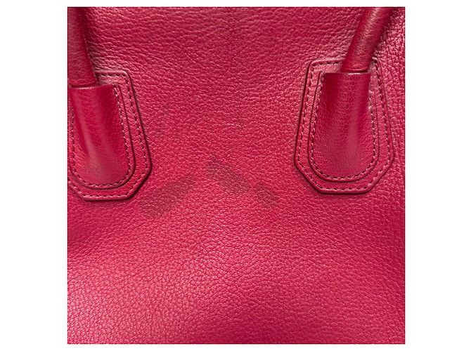 Borsa a Mano Antigona Piccola in Pelle di Capra Bordeaux di Givenchy Rosso Bordò - vista 5