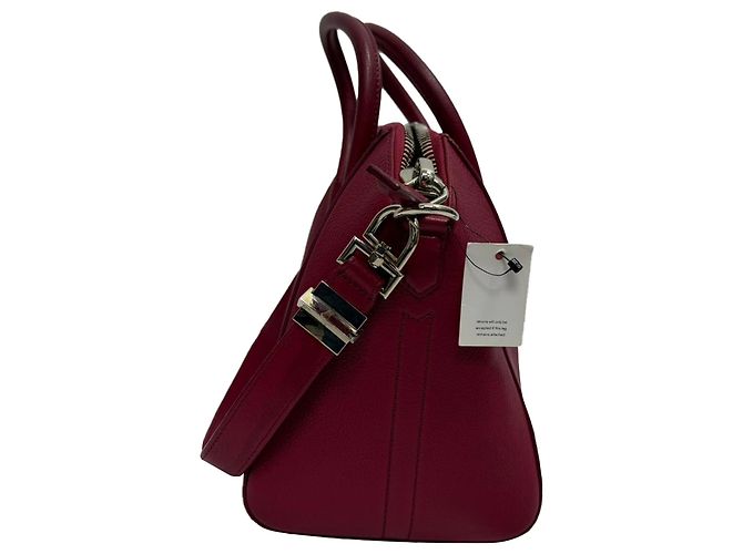 Borsa a Mano Antigona Piccola in Pelle di Capra Bordeaux di Givenchy Rosso Bordò - vista 7