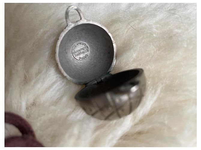 Collar Hermès Zodiac de los 90 Castaño Plata - vista 4