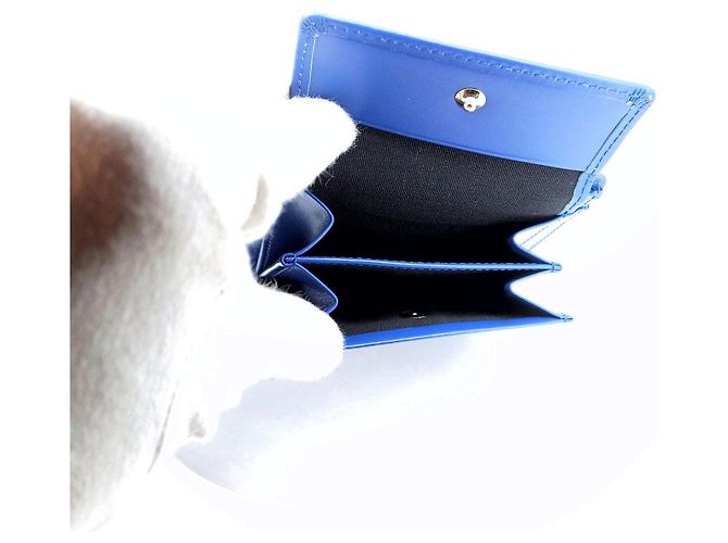 Paul Smith Leder Bifold Geldbörse Blau - Ansicht 6