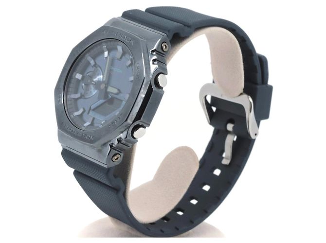 Autre Marque Casio G-Shock Edelstahl Uhr Blau - Ansicht 3
