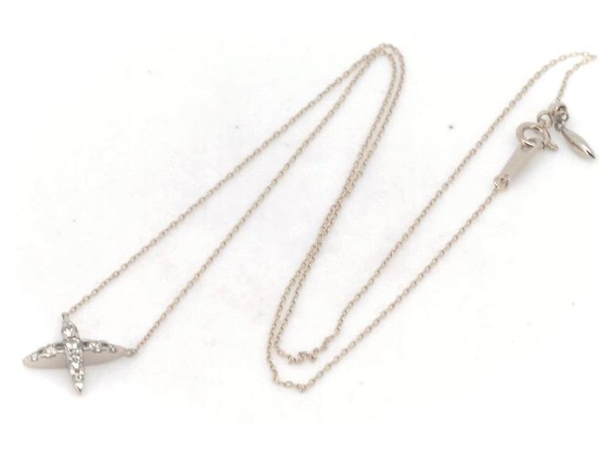 Autre Marque Collana in Diamante Naked Au750 Kashikey Marrone - vista 2