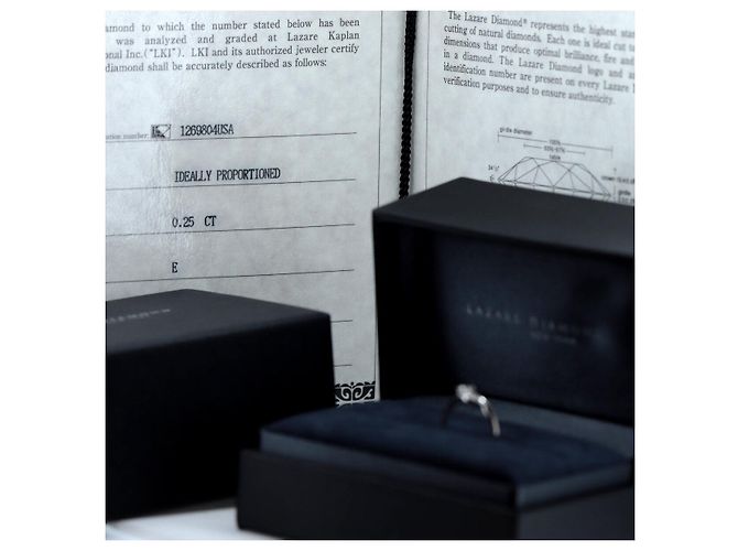 Autre Marque Lazare Diamant-Platinring Silber - Ansicht 8