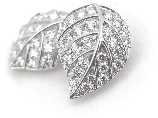 Autre Marque Picchiotti Au750 Diamant Blatt Anhänger Silber - Ansicht 2