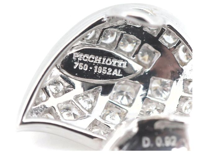 Autre Marque Picchiotti Au750 Diamant Blatt Anhänger Silber - Ansicht 4