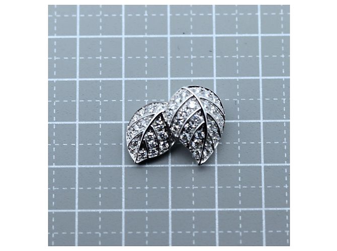 Autre Marque Picchiotti Au750 Diamant Blatt Anhänger Silber - Ansicht 7