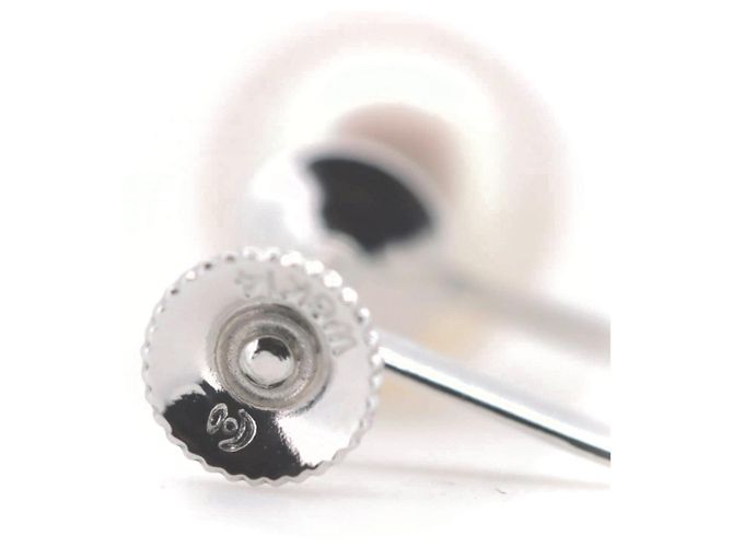 Pendientes Tasaki de perlas K14WG Blanco - vista 3
