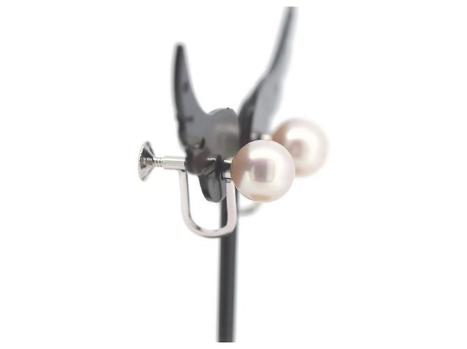 Pendientes Tasaki de perlas K14WG Blanco - vista 7