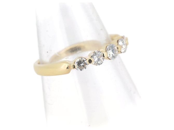 Autre Marque Au750 Diamantring Golden - Ansicht 2