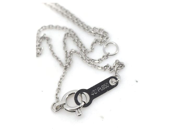 Autre Marque Collar de Diamante 4℃ Platinum Plata - vista 3