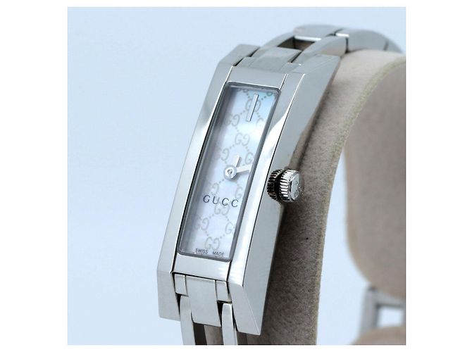 Gucci G-LINK Edelstahl-Uhr Pink - Ansicht 2