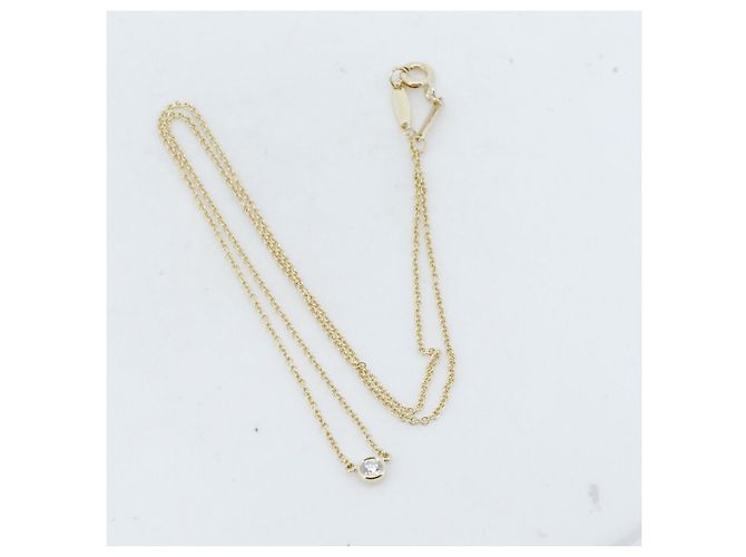 Elsa Peretti Tiffany & Co Collana in diamante Tiffany By the Yard Au750 D'oro - vista 2