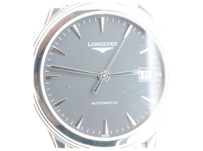 Longines Flagship de acero inoxidable automático Negro - vista 4