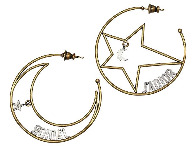 Orecchini Dior J'ADIOR Luna & Stella D'oro - vista 3