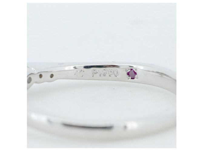 Autre Marque Anello in diamante Pt950 4℃ Argento - vista 2