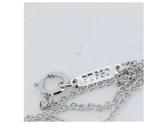 Tiffany & Co Collana Tiffany Sentimental Heart Pt950 Argento - vista 4