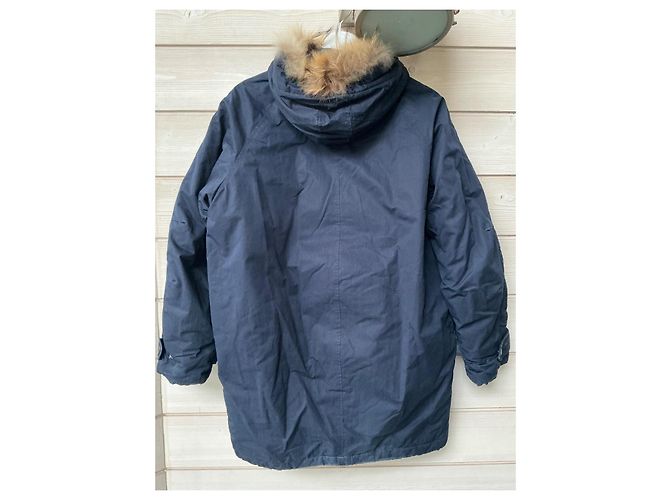 Parka Felton Isabel Marant Etoile Blu Navy Cotone - vista 2