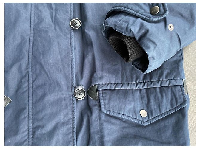 Parka Felton Isabel Marant Etoile Blu Navy Cotone - vista 4